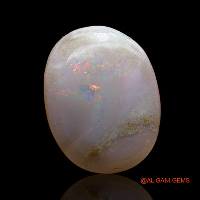 Natural Fire Opal Gemstone 3.00 Cts Loose Oval Cabochon From Australia 14x10x3 mm AC-976