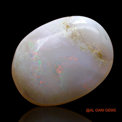 Natural Fire Opal Gemstone 3.00 Cts Loose Oval Cabochon From Australia 14x10x3 mm AC-976