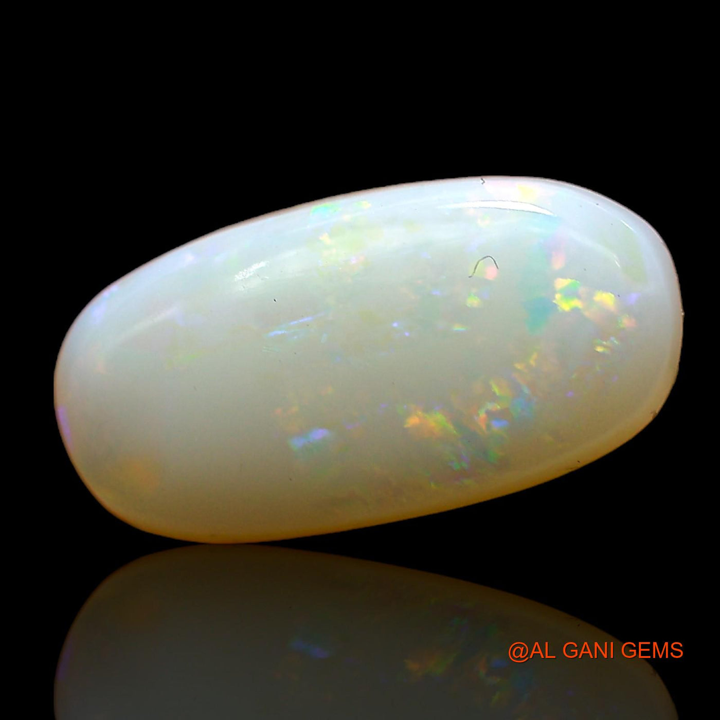 3.00 Cts Natural Australian Fire Opal Loose Gemstone Oval Cabochon 14x7x4 mm AC-978