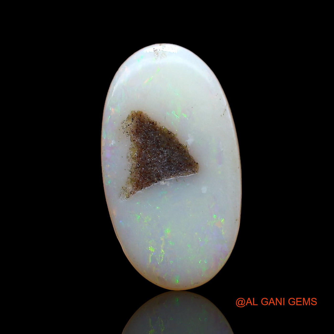 Natural Untreated Fire Opal Loose Gemstone Oval Cabochon From Australia 3.00 Cts 15x8x4 mm AC-979
