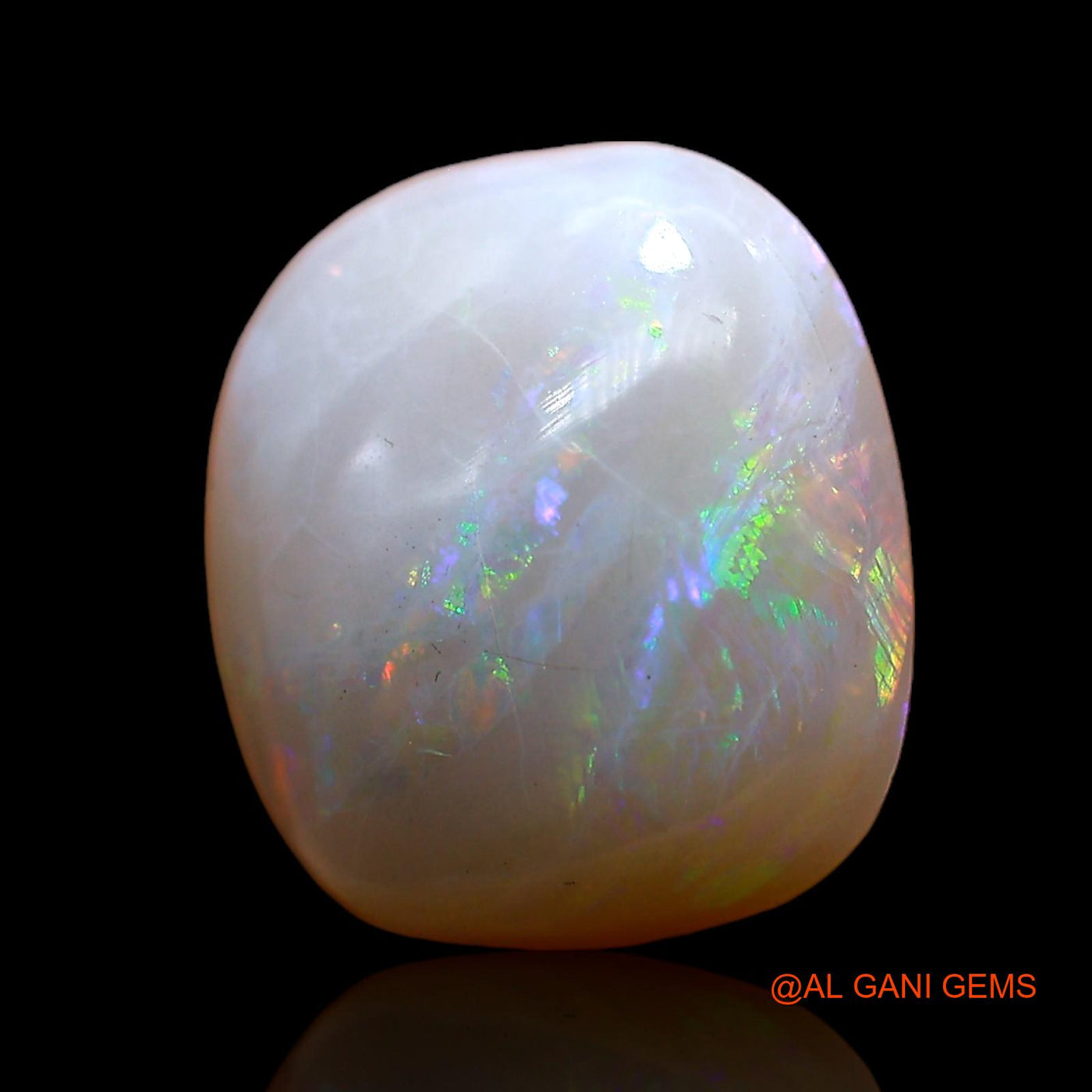 4.00 Cts Natural Australian Fire Opal Oval Cabochon Loose Gemstone For Jewelry 12x11x5 mm AC-980