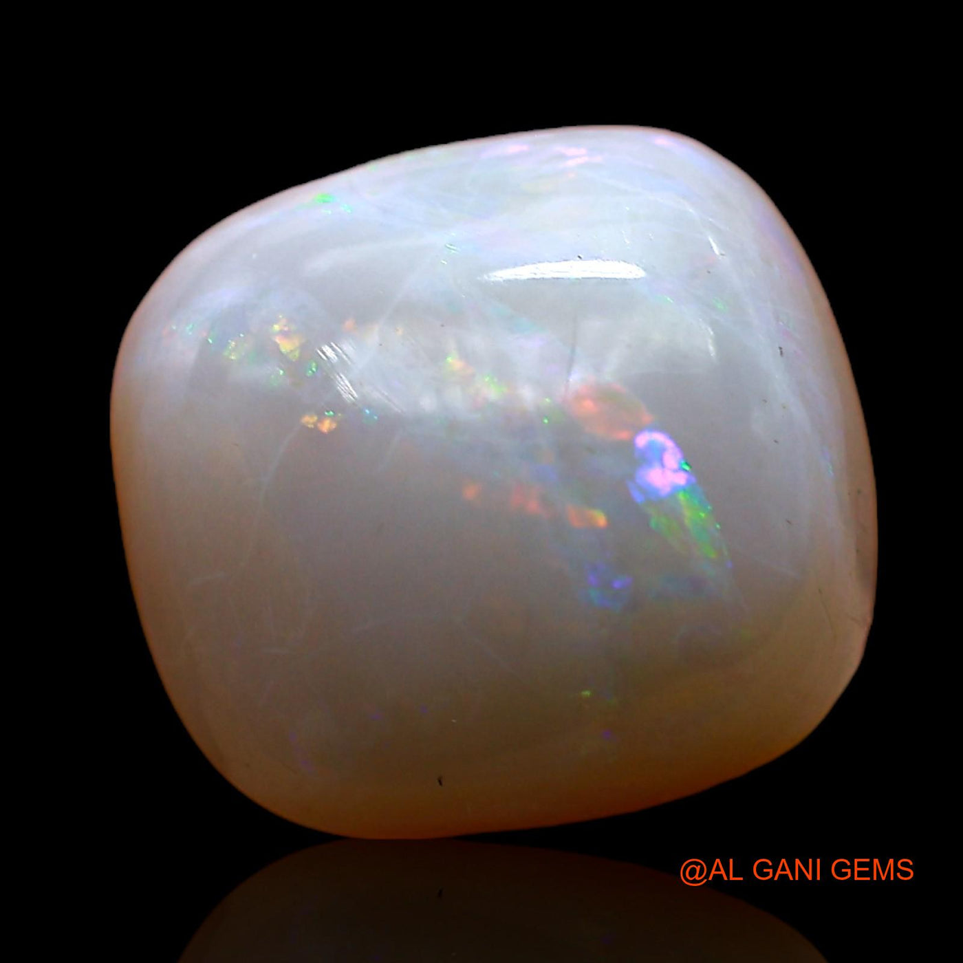 4.00 Cts Natural Australian Fire Opal Oval Cabochon Loose Gemstone For Jewelry 12x11x5 mm AC-980
