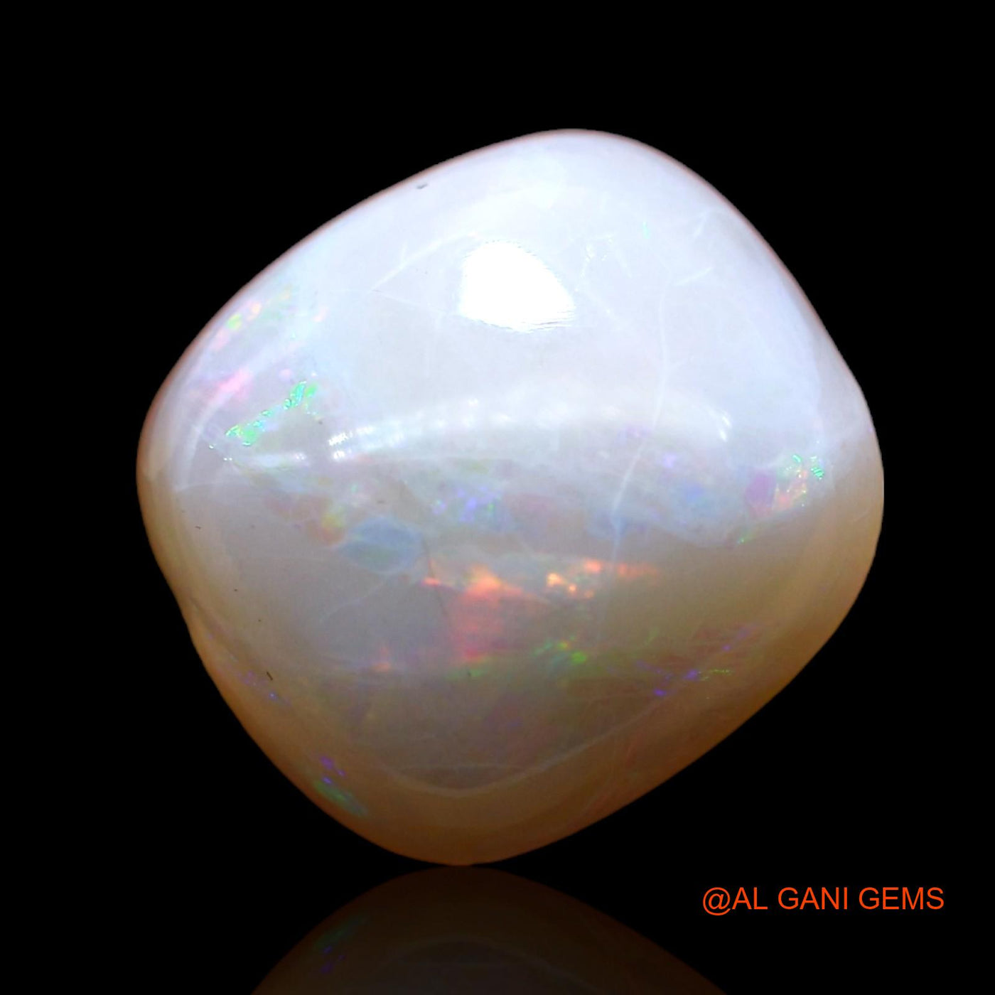 4.00 Cts Natural Australian Fire Opal Oval Cabochon Loose Gemstone For Jewelry 12x11x5 mm AC-980