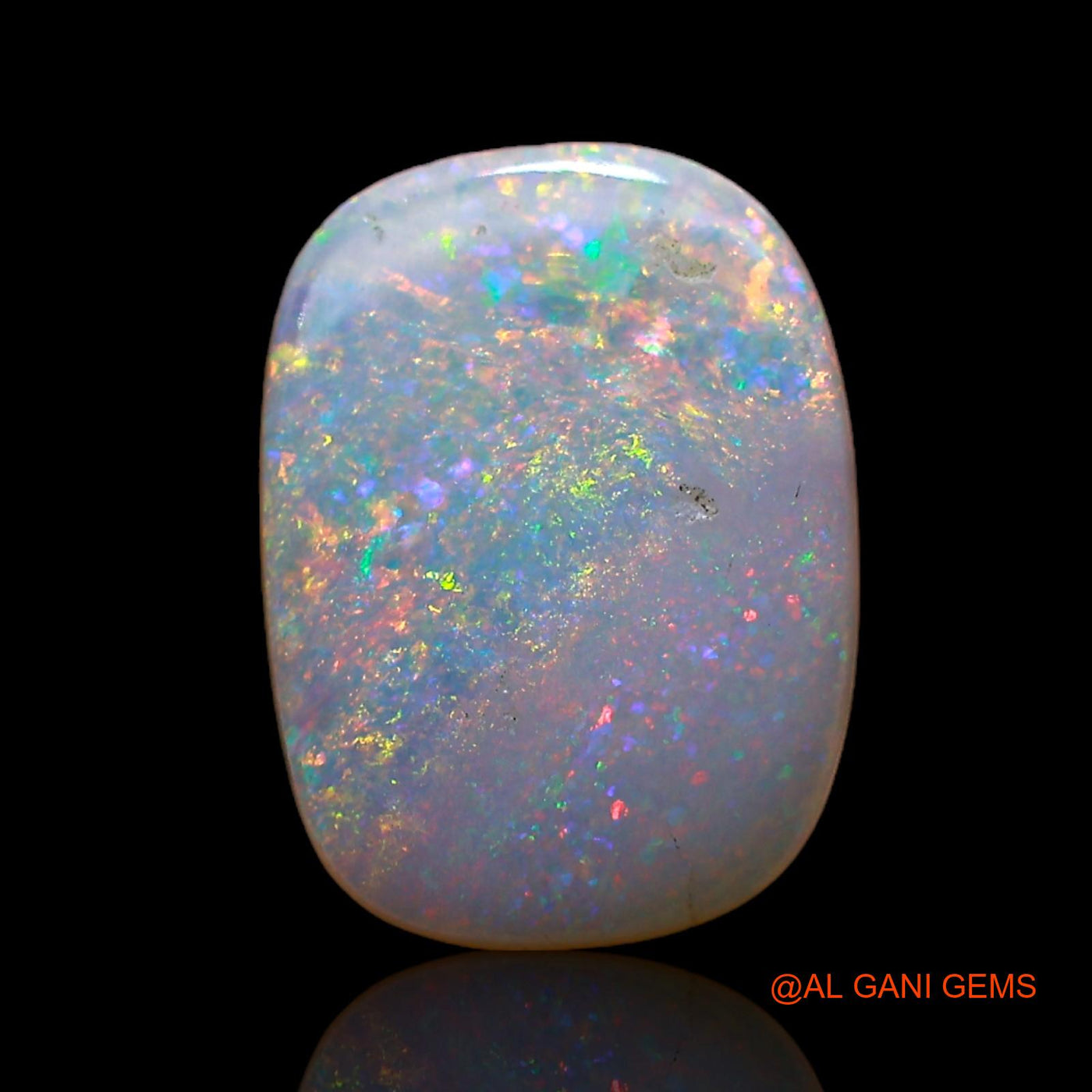 2.00 Cts Unheated Australian Fire Opal Loose Gemstone Oval Cabochon Natural 12x9x2 mm AC-982