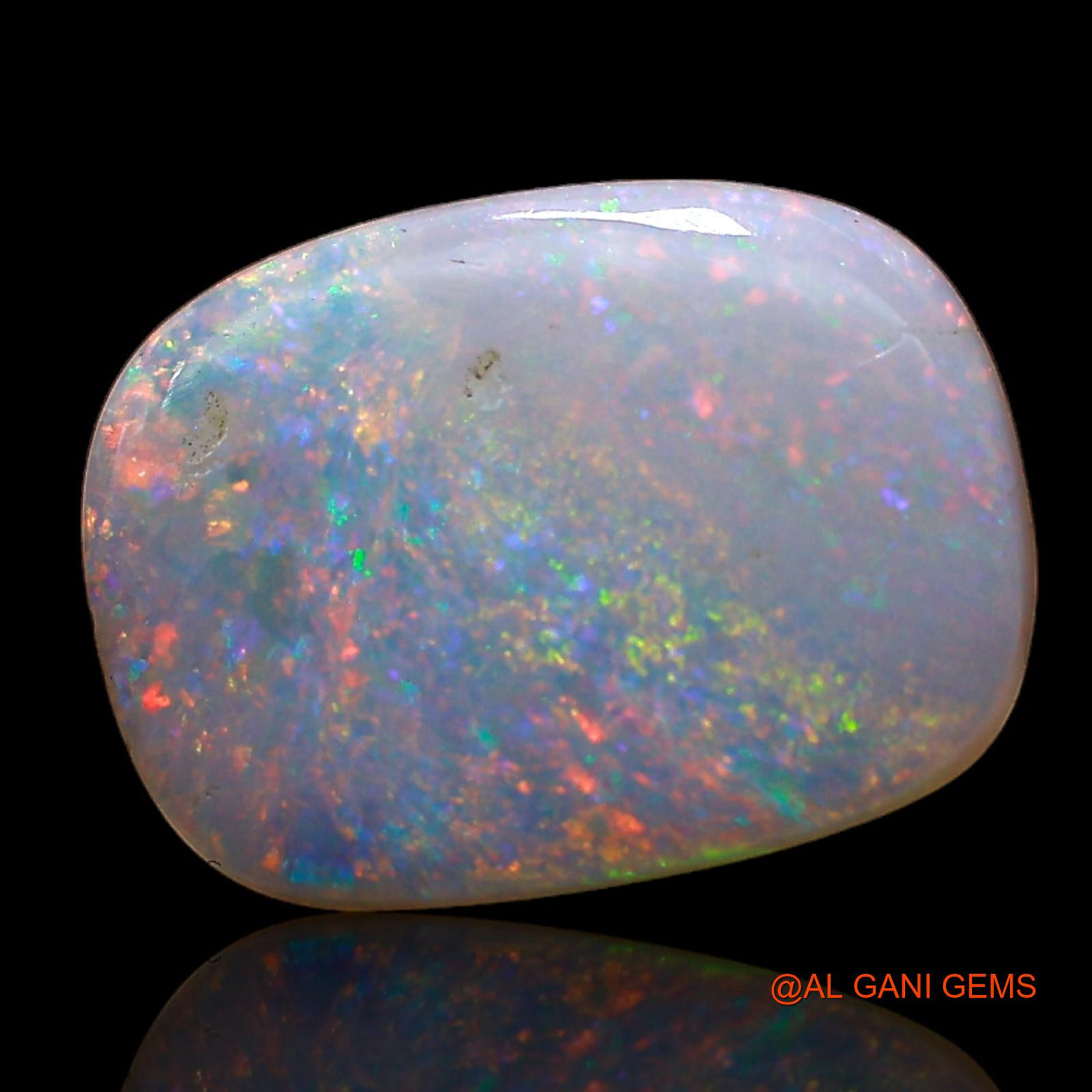2.00 Cts Unheated Australian Fire Opal Loose Gemstone Oval Cabochon Natural 12x9x2 mm AC-982