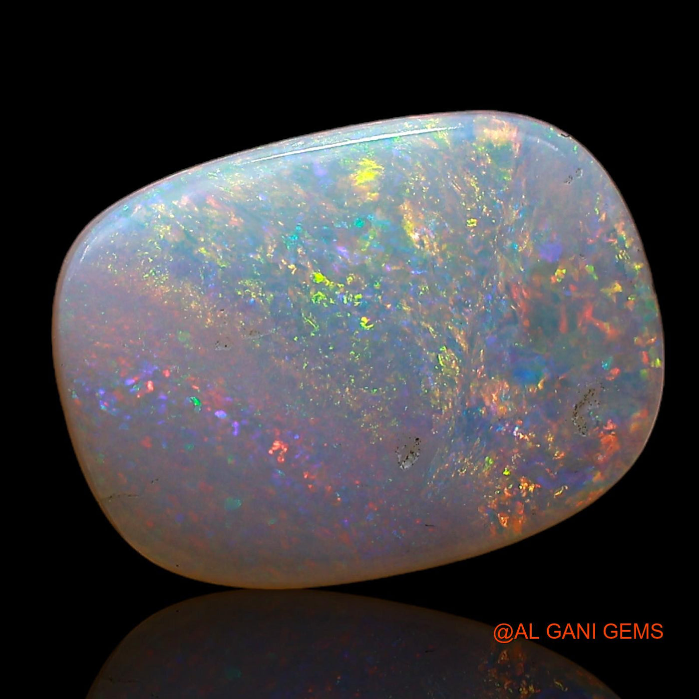 2.00 Cts Unheated Australian Fire Opal Loose Gemstone Oval Cabochon Natural 12x9x2 mm AC-982