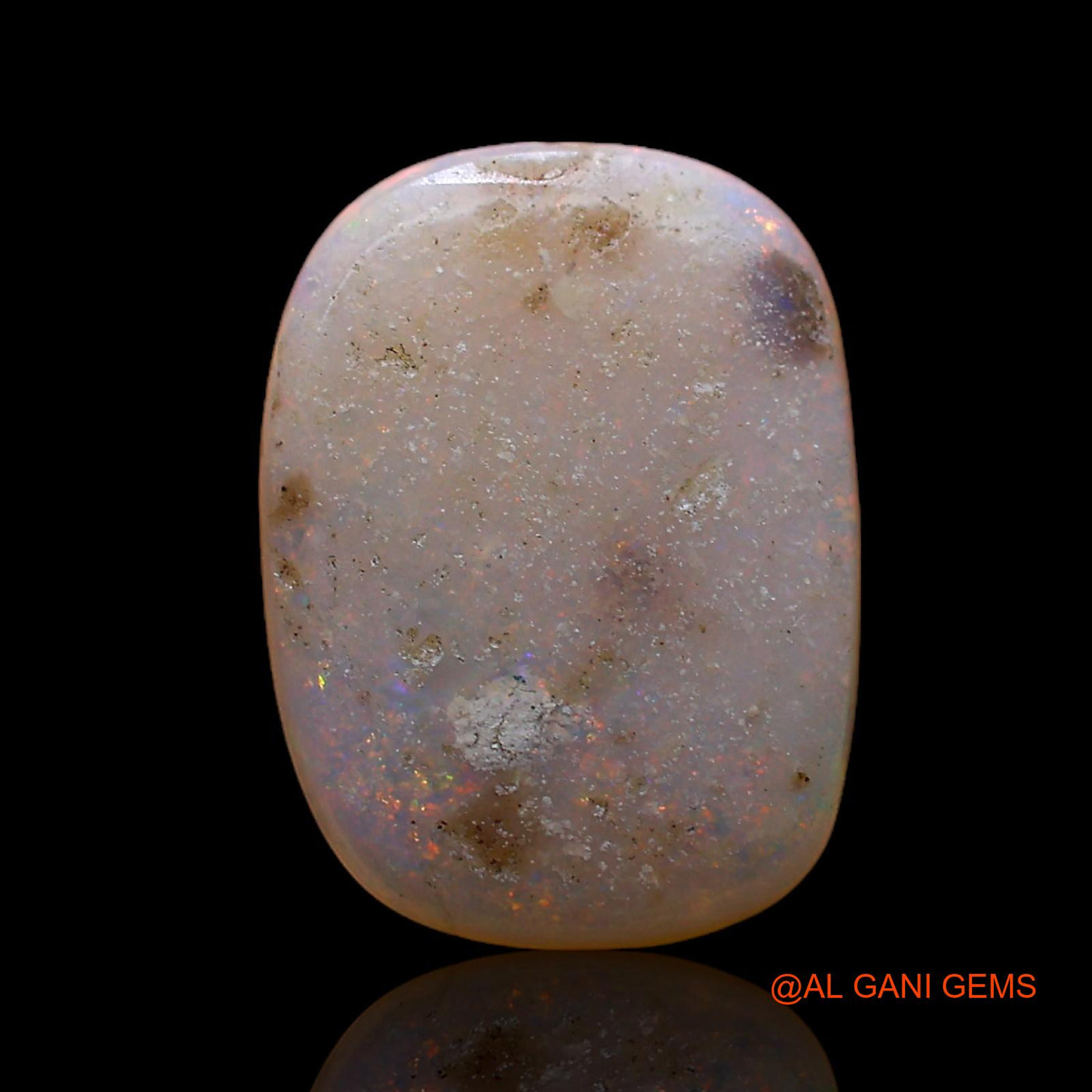2.00 Cts Unheated Australian Fire Opal Loose Gemstone Oval Cabochon Natural 12x9x2 mm AC-982