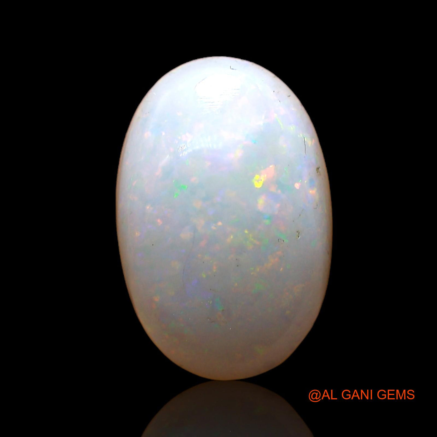 Natural Fire Opal Gemstone 2.00 Cts Loose Oval Cabochon From Australia 13x8x3 mm AC-983