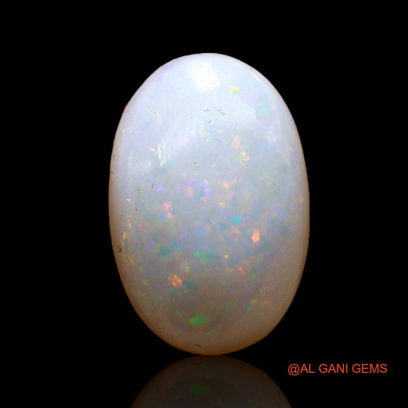 Natural Fire Opal Gemstone 2.00 Cts Loose Oval Cabochon From Australia 13x8x3 mm AC-983