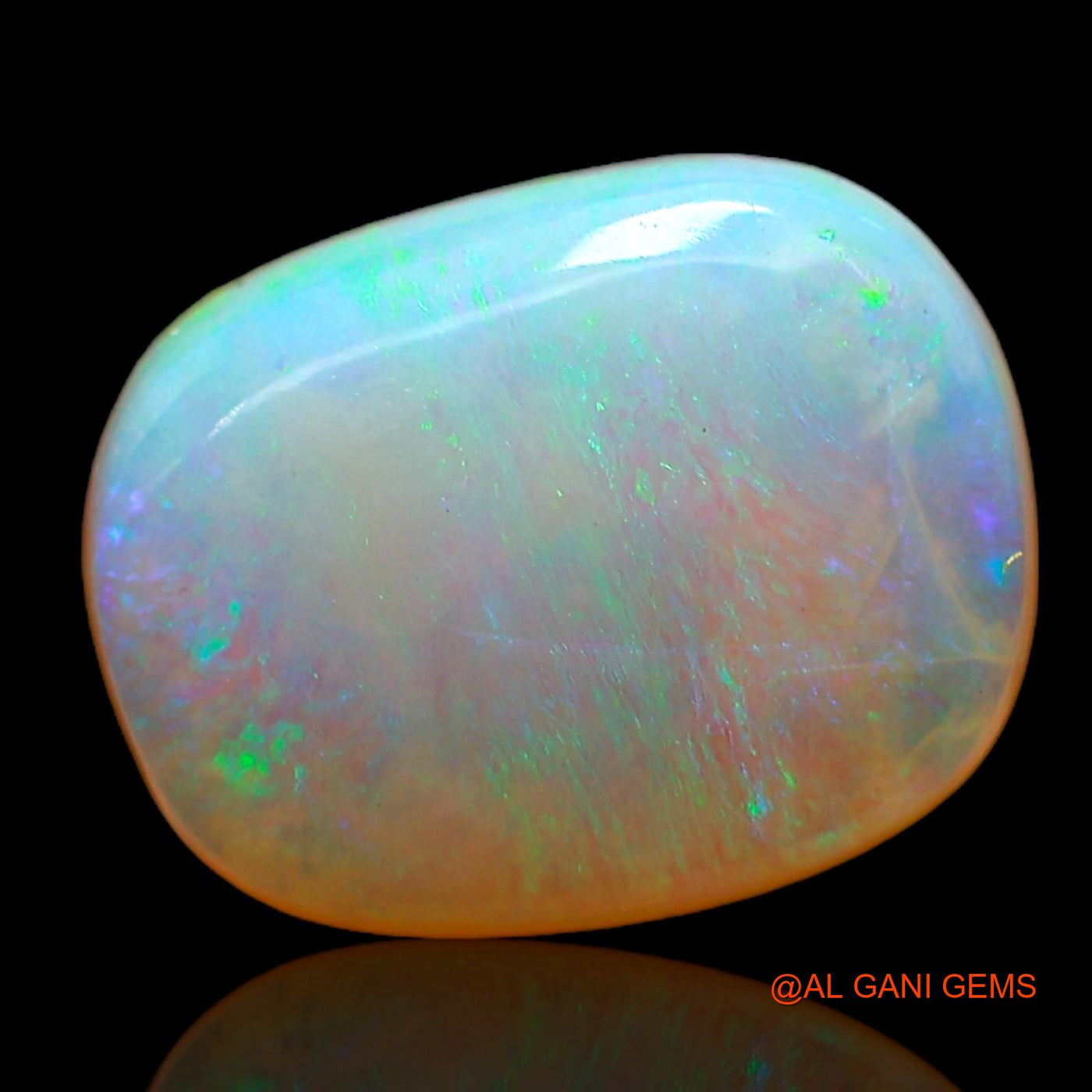 3.00 Cts Natural Australian Fire Opal Fancy Cabochon Loose Gemstone For Jewelry 12x9x3 mm AC-984