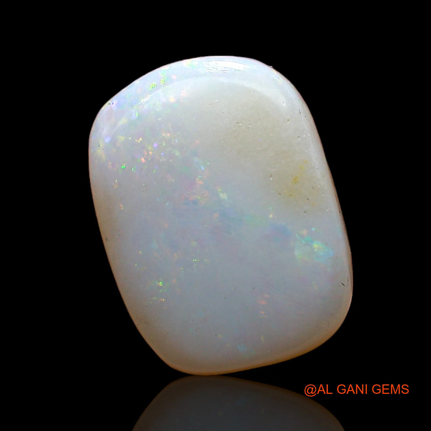 Natural Fire Opal Gemstone 2.00 Cts Loose Oval Cabochon From Australia 13x10x3 mm AC-986