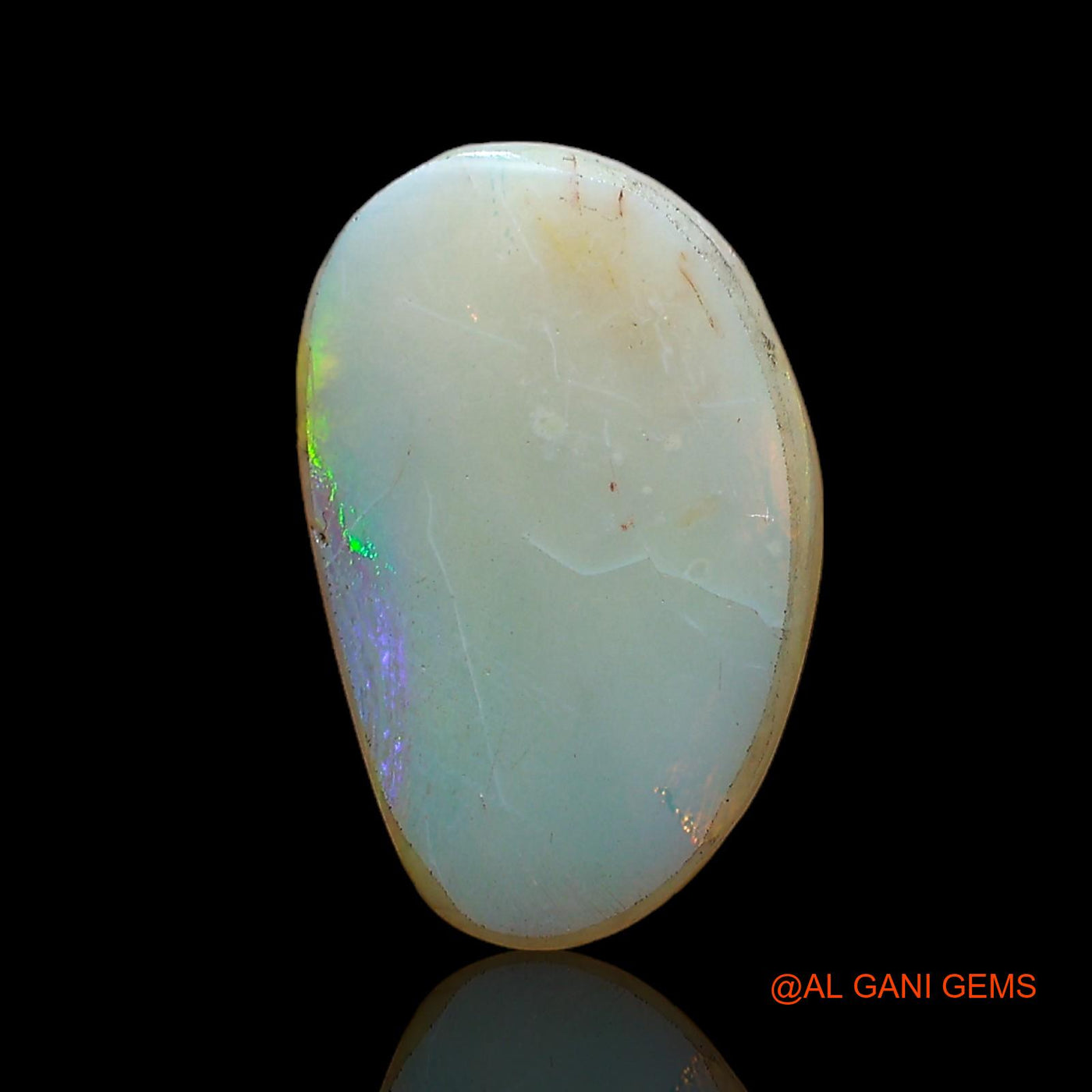 2.00 Cts Natural Australian Fire Opal Loose Gemstone Fancy Cabochon 14x9x3 mm AC-988