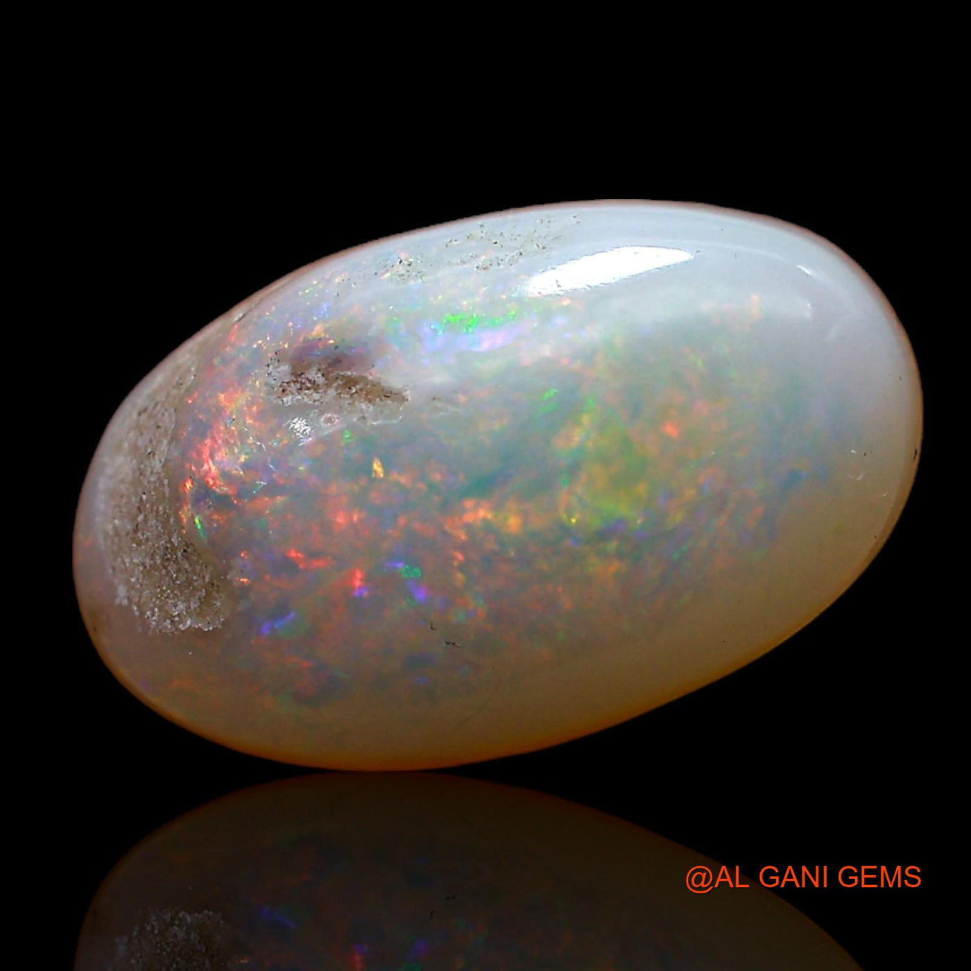 3.00 Cts Unheated Australian Fire Opal Loose Gemstone Oval Cabochon Natural 13x8x4 mm AC-989