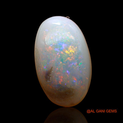 3.00 Cts Unheated Australian Fire Opal Loose Gemstone Oval Cabochon Natural 13x8x4 mm AC-989