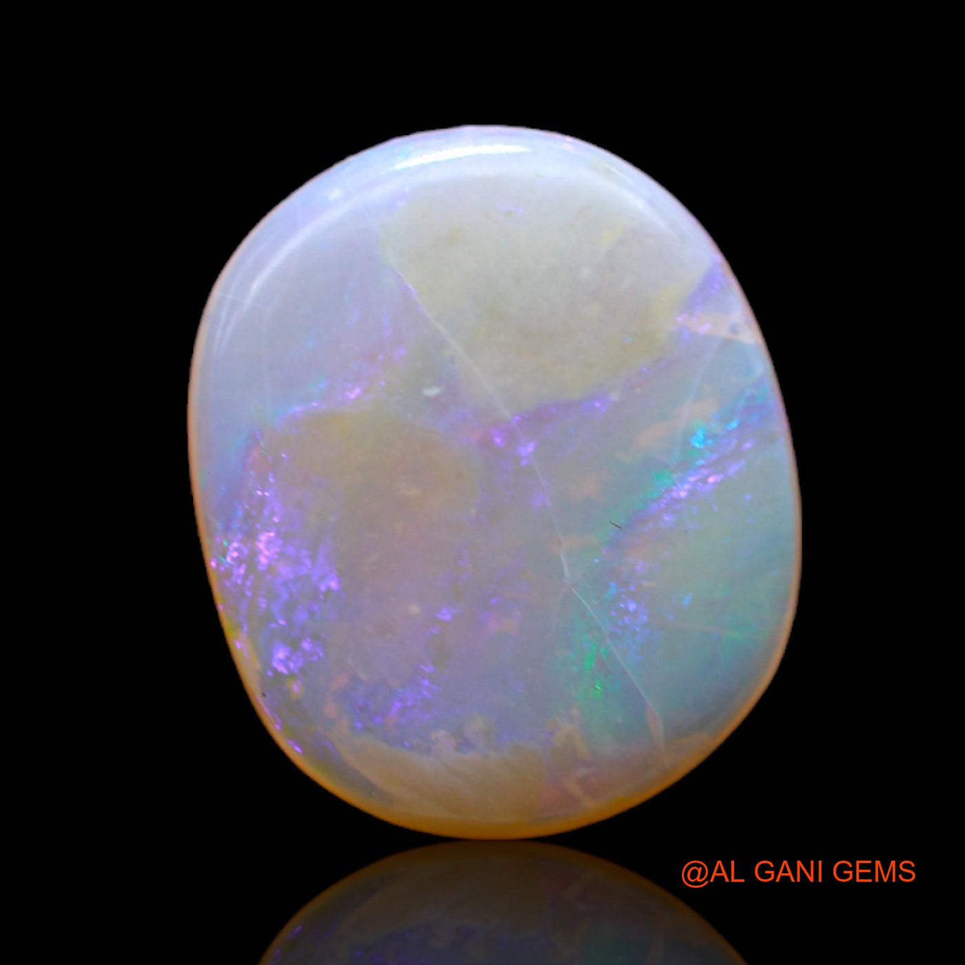 Natural Fire Opal Gemstone 5.00 Cts Loose Oval Cabochon From Australia 16x13x3 mm AC-98