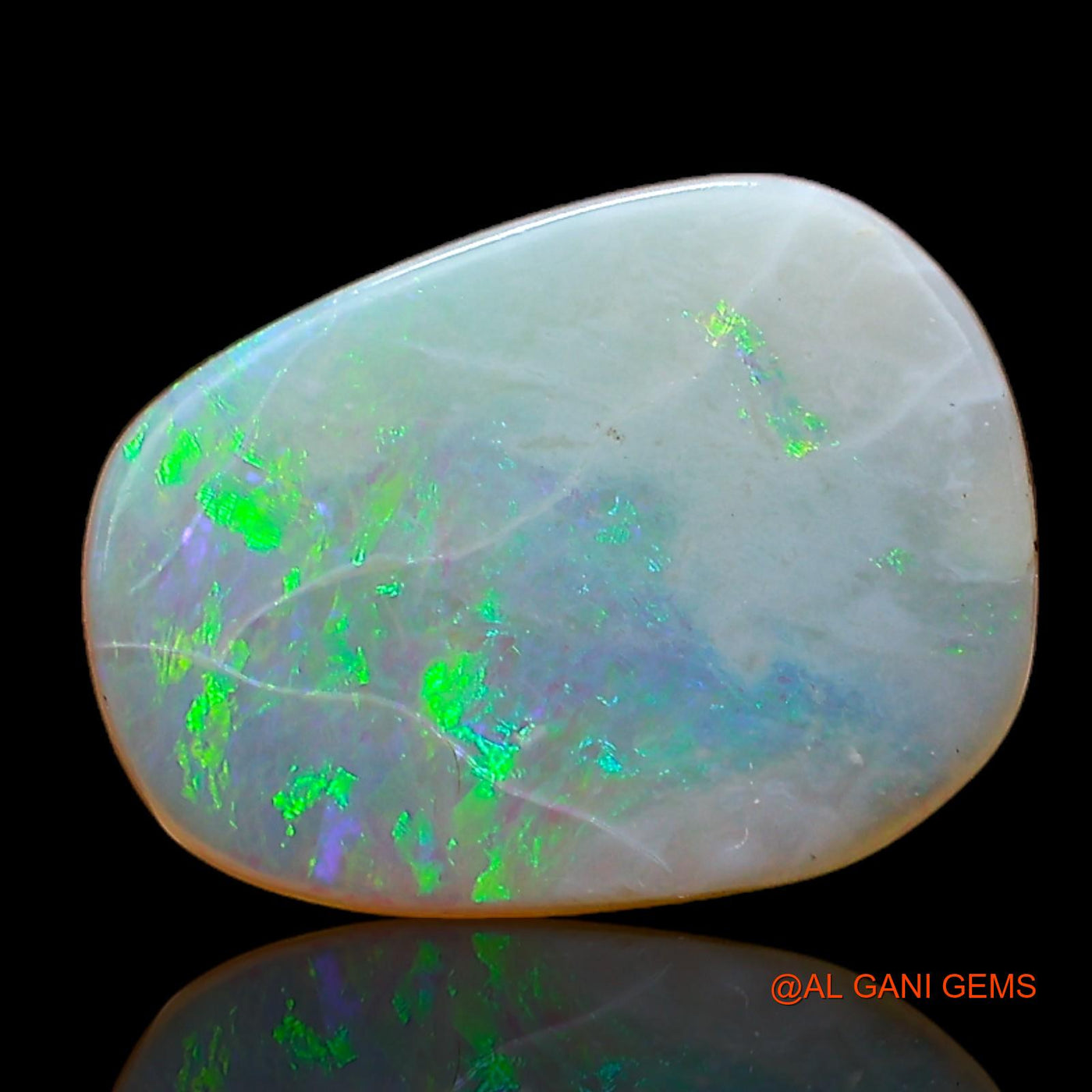 2.00 Cts Natural Australian Fire Opal Fancy Cabochon Loose Gemstone For Jewelry 12x9x2 mm AC-990