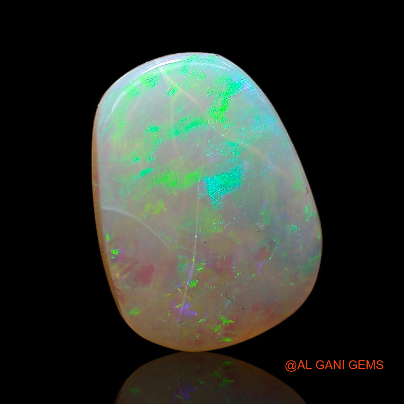 2.00 Cts Natural Australian Fire Opal Fancy Cabochon Loose Gemstone For Jewelry 12x9x2 mm AC-990