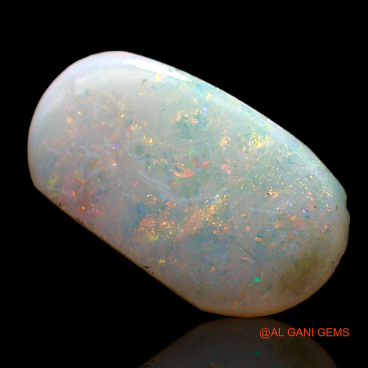 1.80 Cts Natural Australian Fire Opal Oval Cabochon Loose Gemstone For Jewelry 14x7x2 mm AC-991
