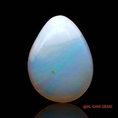2.00 Cts Natural Australian Fire Opal Loose Gemstone Pear Cabochon 13x10x2 mm AC-993