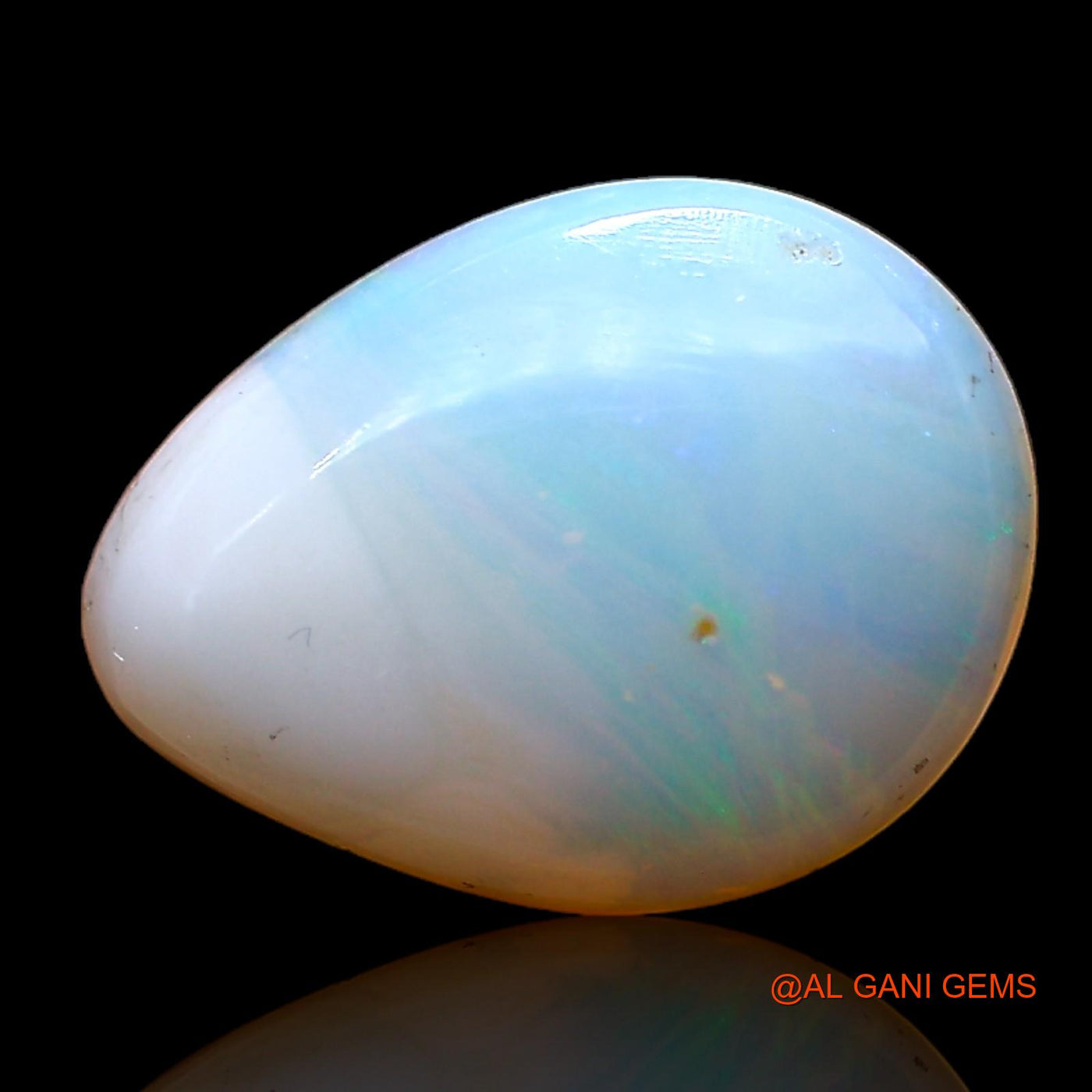 2.00 Cts Natural Australian Fire Opal Loose Gemstone Pear Cabochon 13x10x2 mm AC-993