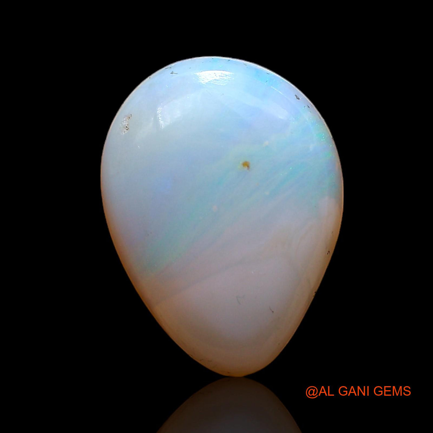 2.00 Cts Natural Australian Fire Opal Loose Gemstone Pear Cabochon 13x10x2 mm AC-993