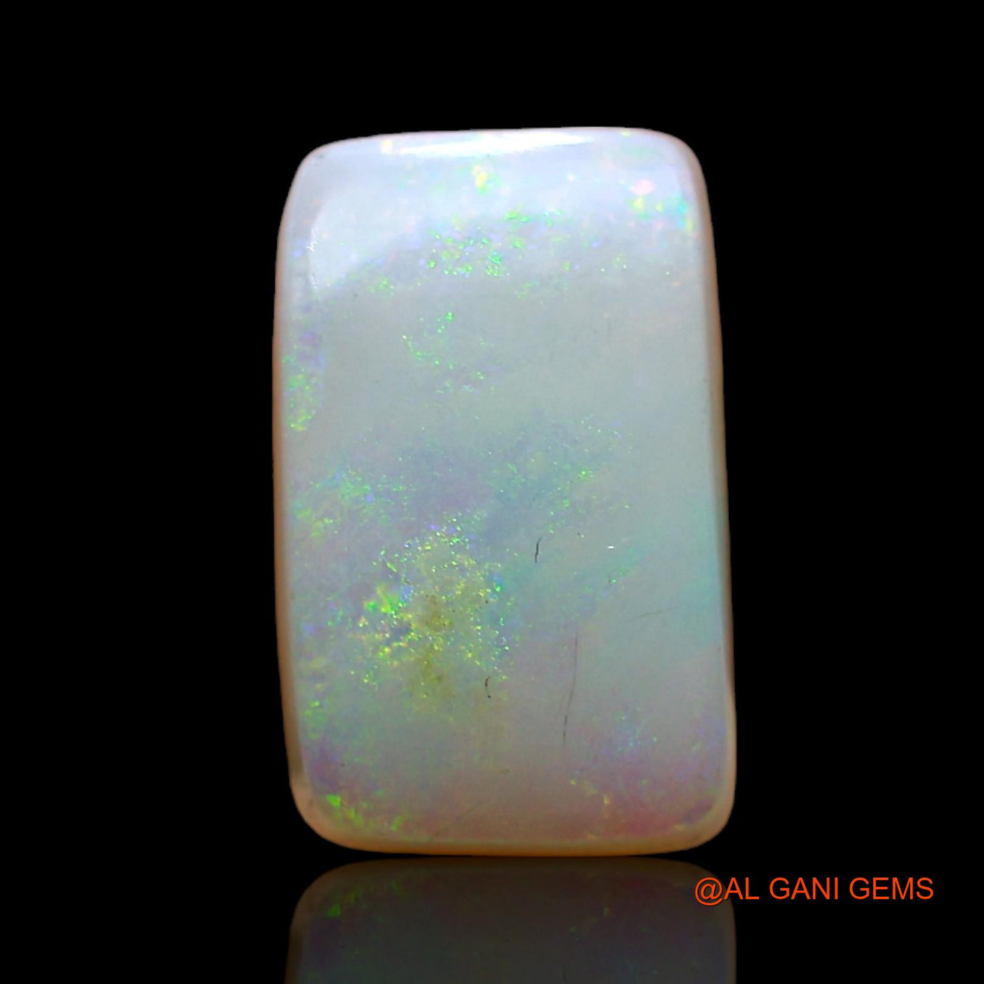 3.00 Cts Natural Australian Fire Opal Loose Gemstone Square Cabochon 11x7x4 mm AC-996