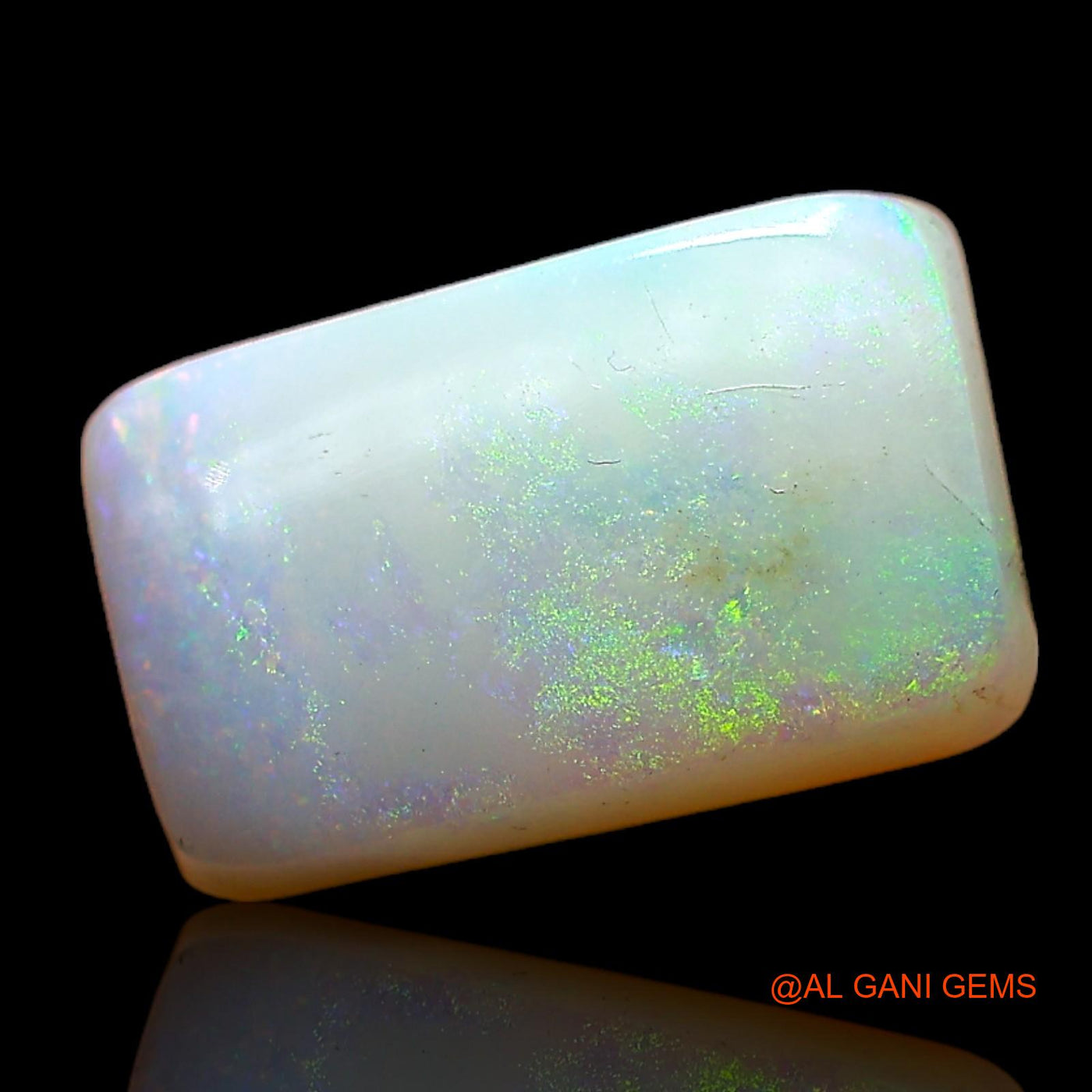 3.00 Cts Natural Australian Fire Opal Loose Gemstone Square Cabochon 11x7x4 mm AC-996