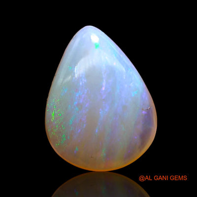 Natural Fire Opal Gemstone 2.00 Cts Loose Pear Cabochon From Australia 12x9x4 mm AC-998