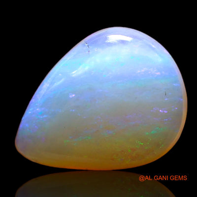 Natural Fire Opal Gemstone 2.00 Cts Loose Pear Cabochon From Australia 12x9x4 mm AC-998