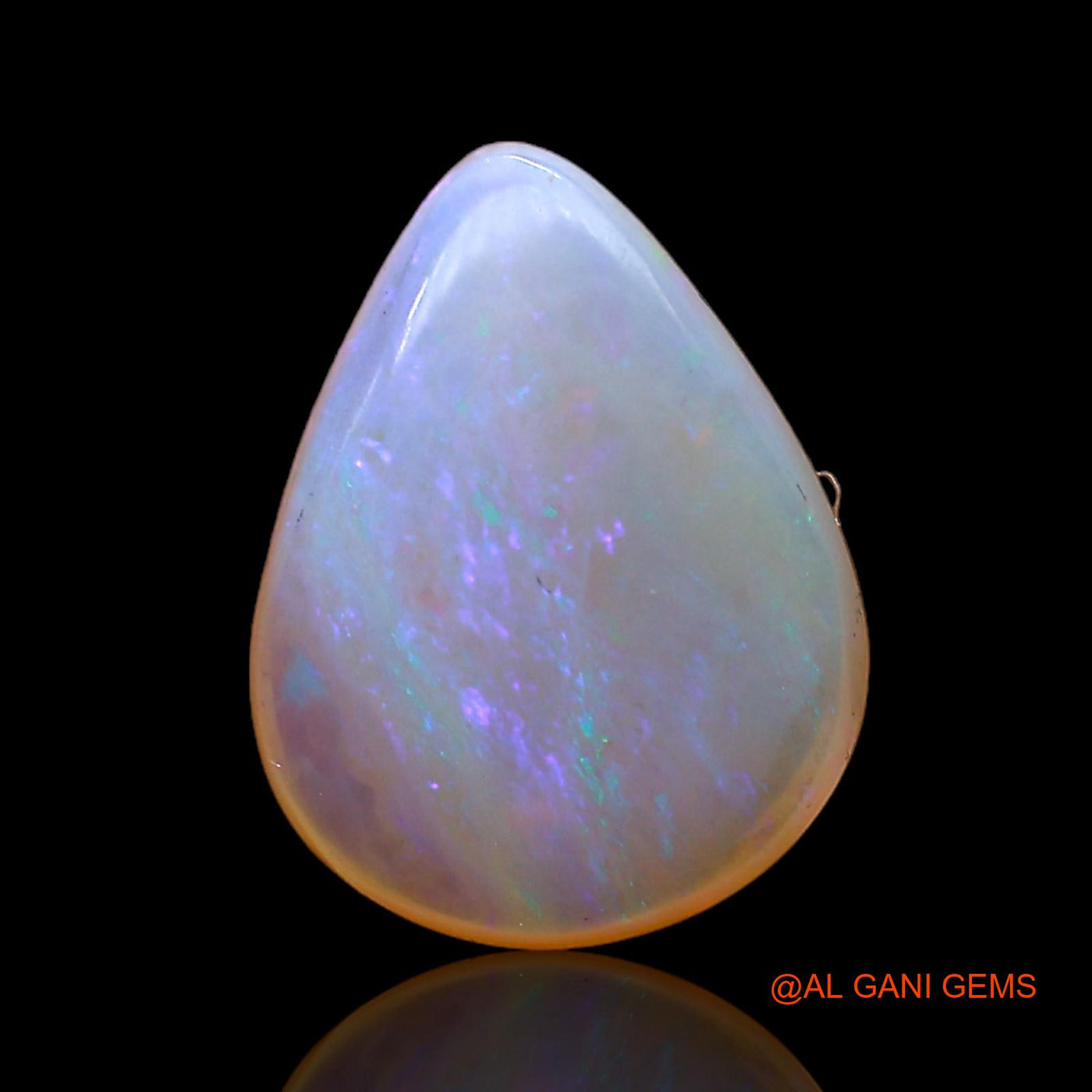 Natural Fire Opal Gemstone 2.00 Cts Loose Pear Cabochon From Australia 12x9x4 mm AC-998