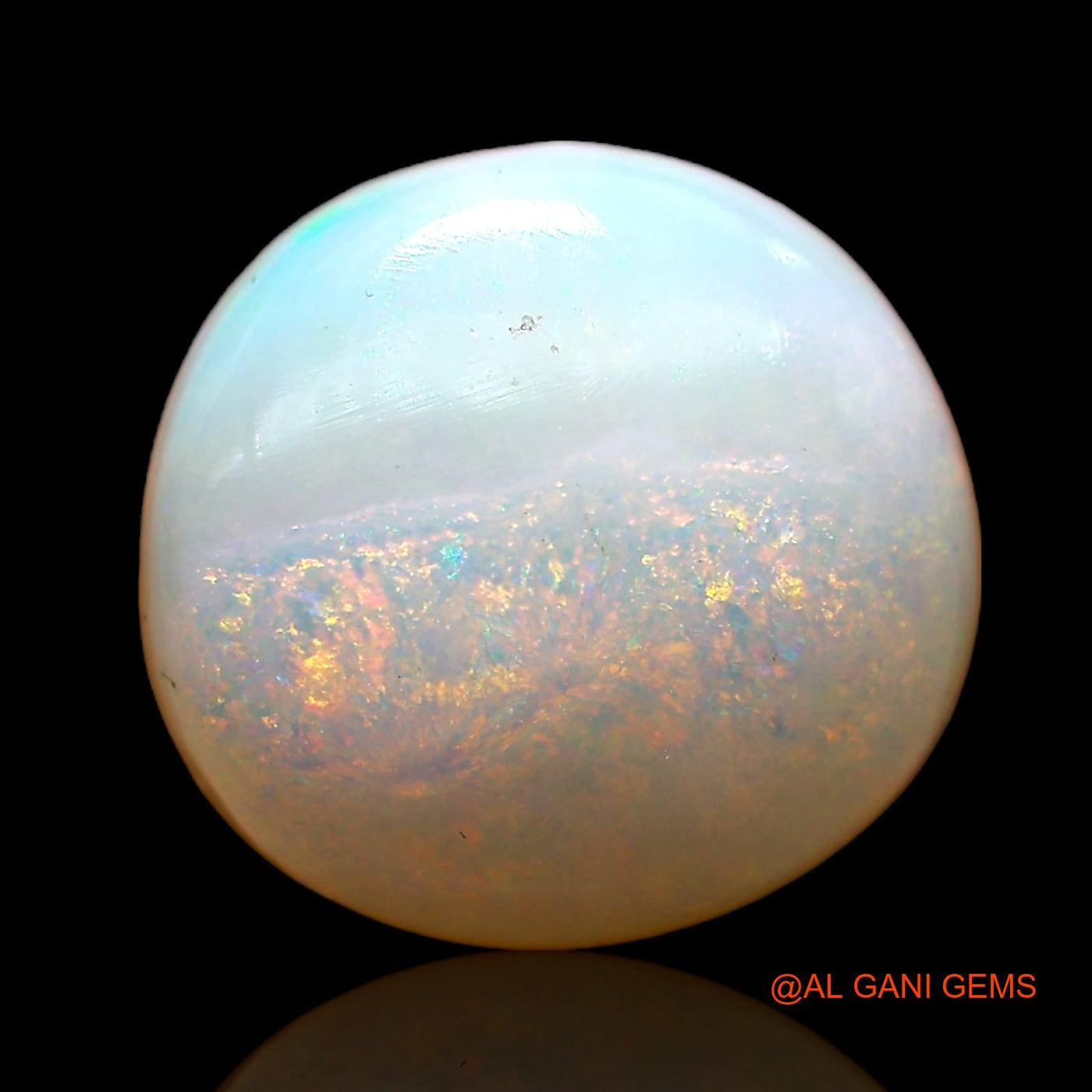 4.00 Cts Natural Australian Fire Opal Loose Gemstone Oval Cabochon 11x11x5 mm AC-999