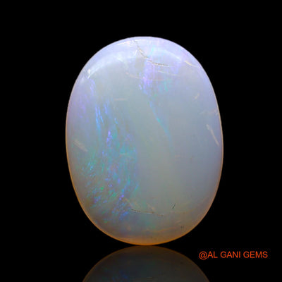 4.00 Cts Unheated Australian Fire Opal Loose Gemstone Oval Cabochon Natural 16x12x3 mm AC-99
