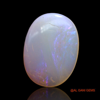4.00 Cts Unheated Australian Fire Opal Loose Gemstone Oval Cabochon Natural 16x12x3 mm AC-99
