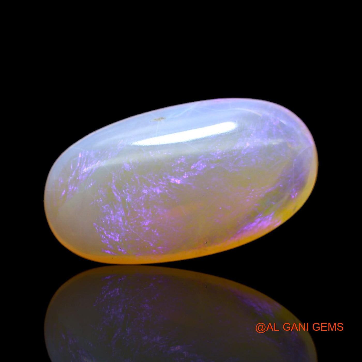 8.00 Cts Natural Australian Fire Opal Loose Gemstone Oval Cabochon 21x12x5 mm AC-9