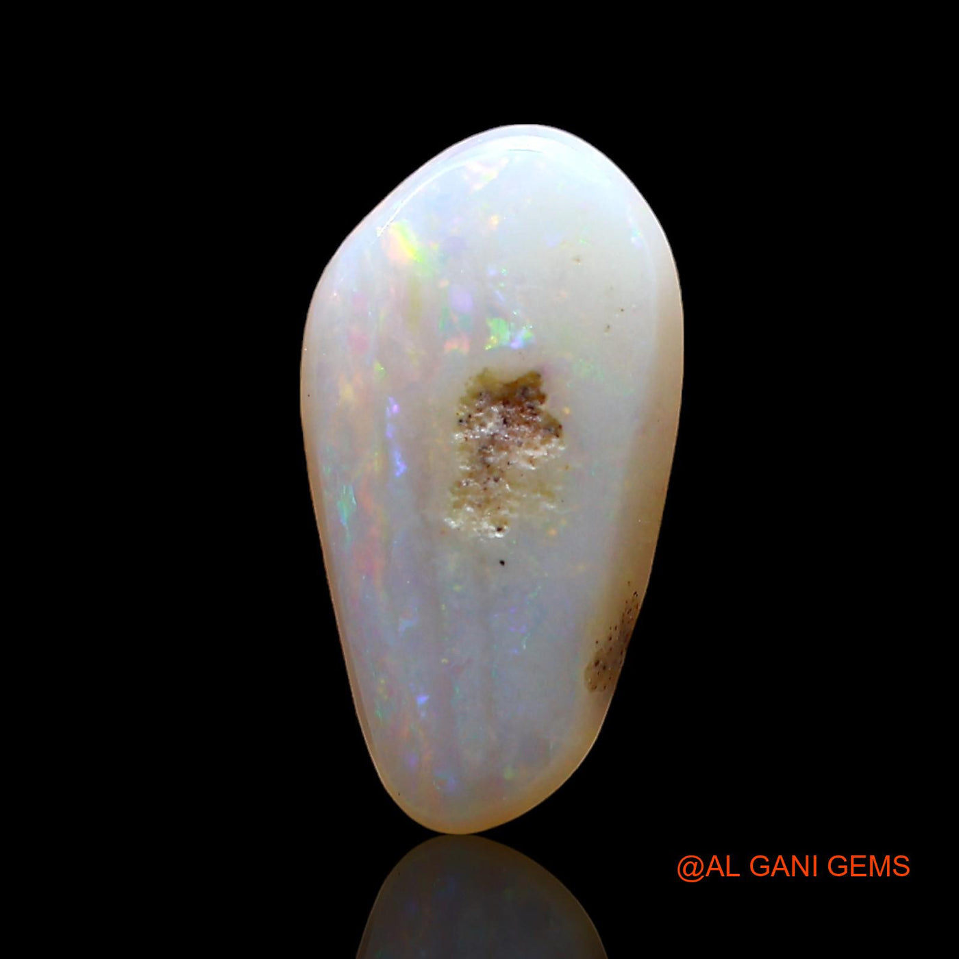2.00 Cts Unheated Australian Fire Opal Loose Gemstone Fancy Cabochon Natural 13x7x3 mm AD-1000