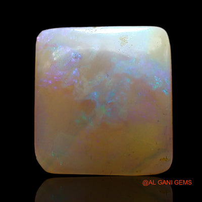 Natural Fire Opal Gemstone 4.00 Cts Loose Square Cabochon From Australia 11x10x4 mm AD-100