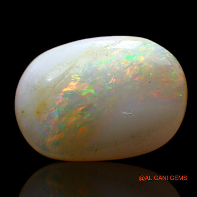 3.00 Cts Unheated Australian Fire Opal Loose Gemstone Oval Cabochon Natural 13x9x3 mm AD-102
