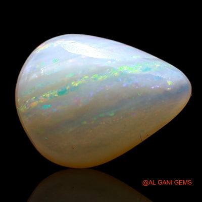 3.00 Cts Natural Australian Fire Opal Pear Cabochon Loose Gemstone For Jewelry 13x10x4 mm AD-103