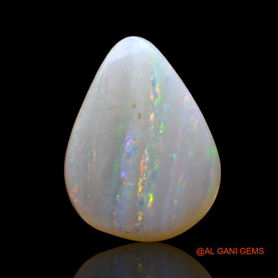 3.00 Cts Natural Australian Fire Opal Pear Cabochon Loose Gemstone For Jewelry 13x10x4 mm AD-103