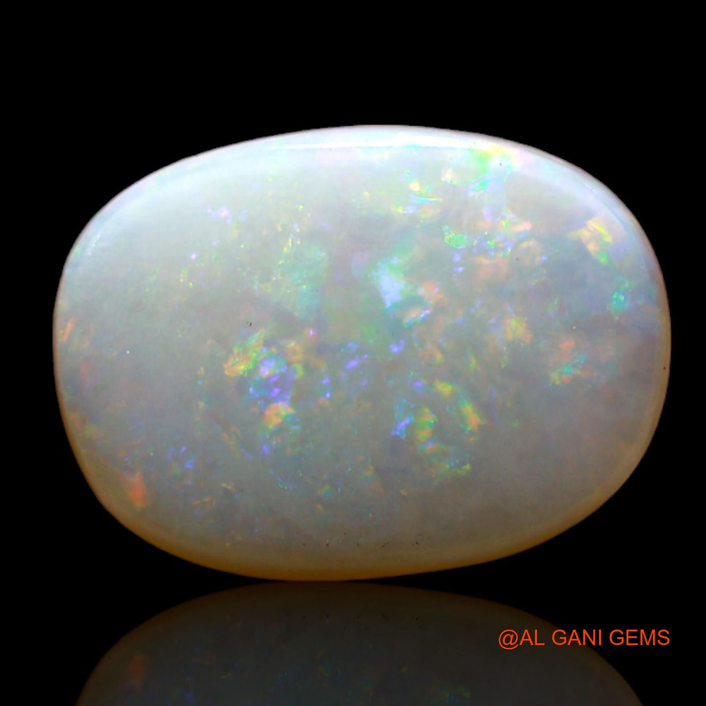 3.00 Cts Natural Australian Fire Opal Loose Gemstone Oval Cabochon 13x10x3 mm AD-104