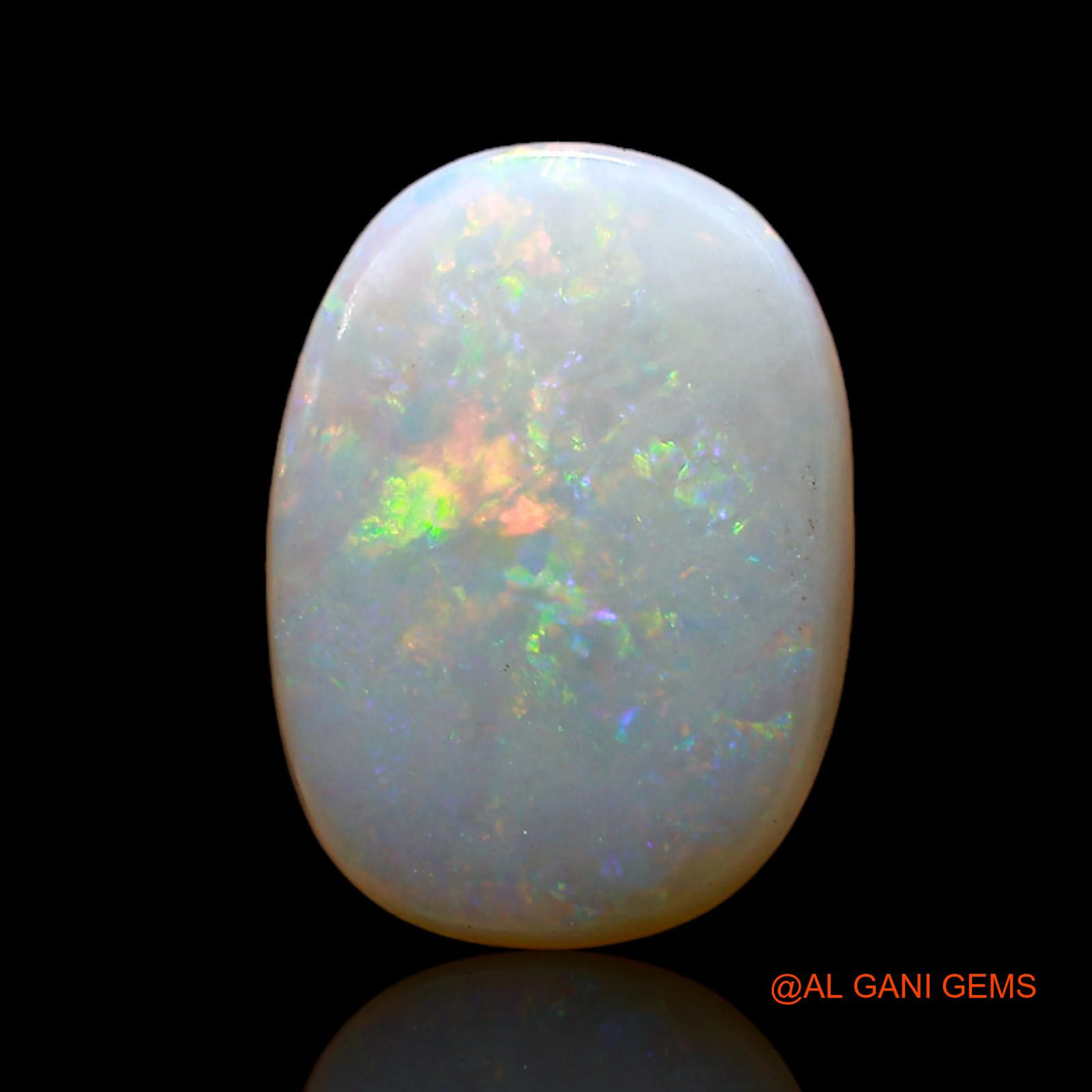 3.00 Cts Natural Australian Fire Opal Loose Gemstone Oval Cabochon 13x10x3 mm AD-104