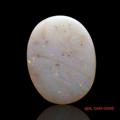 4.00 Cts Unheated Australian Fire Opal Loose Gemstone Oval Cabochon Natural 13x10x4 mm AD-105