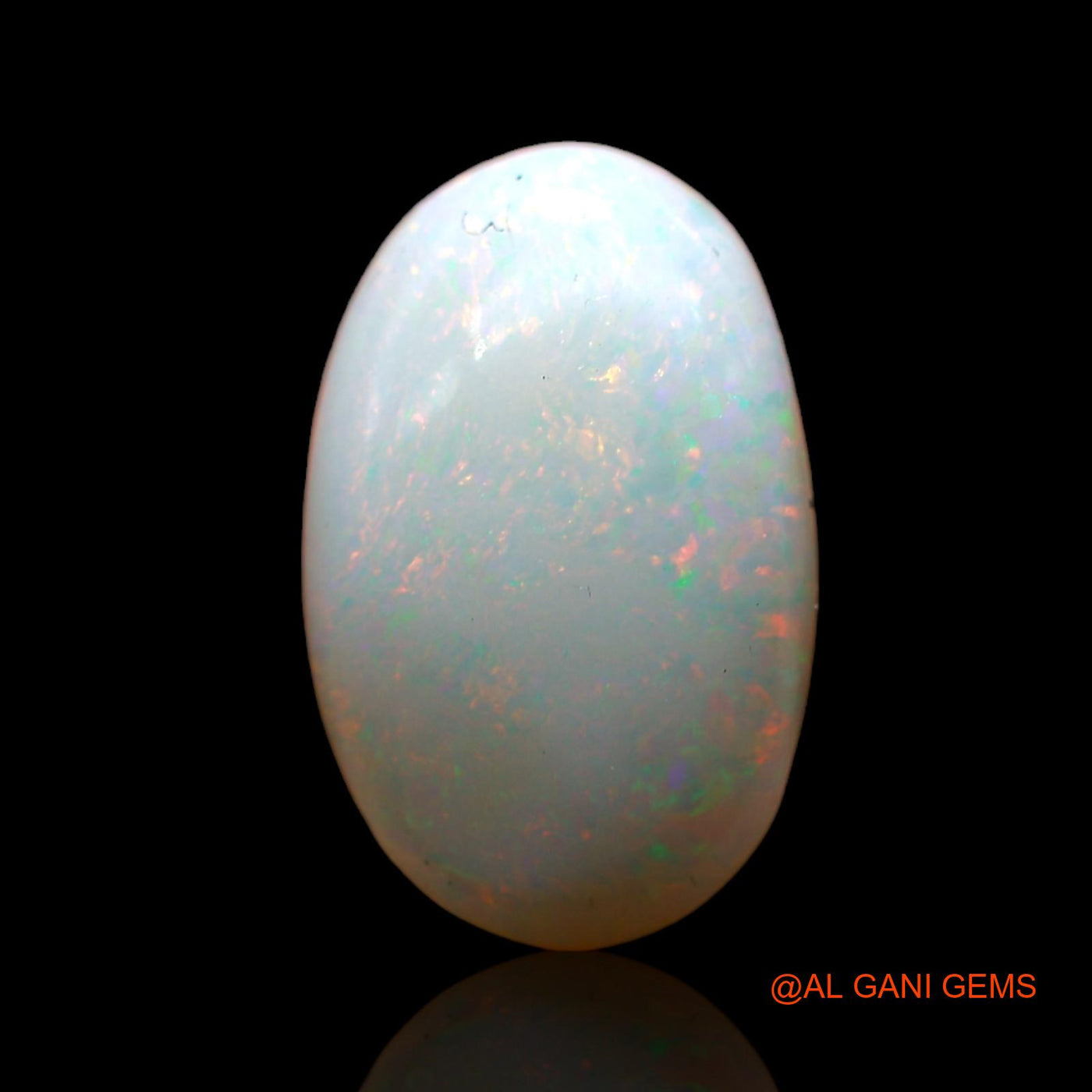 3.00 Cts Natural Australian Fire Opal Oval Cabochon Loose Gemstone For Jewelry 14x9x4 mm AD-107