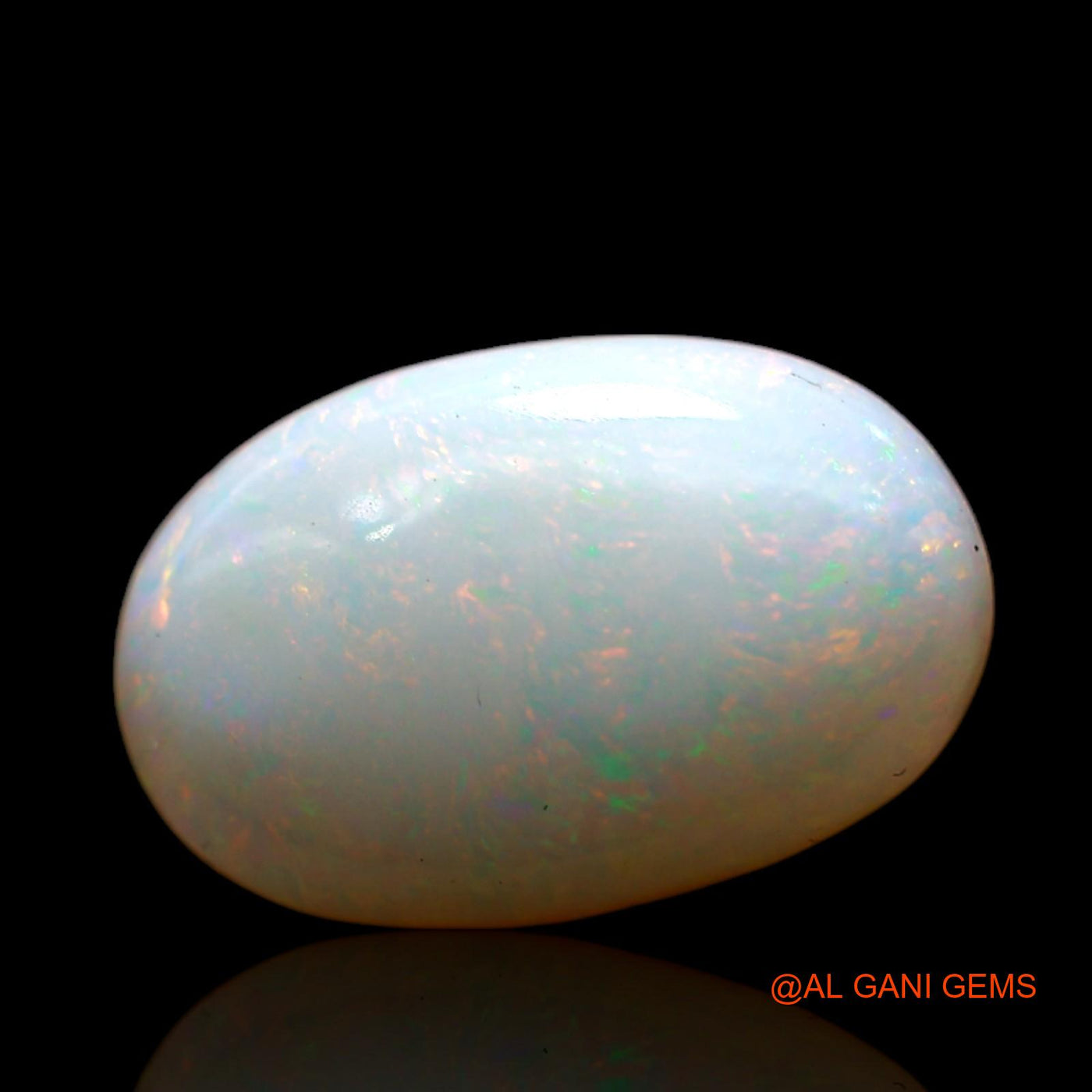 3.00 Cts Natural Australian Fire Opal Oval Cabochon Loose Gemstone For Jewelry 14x9x4 mm AD-107