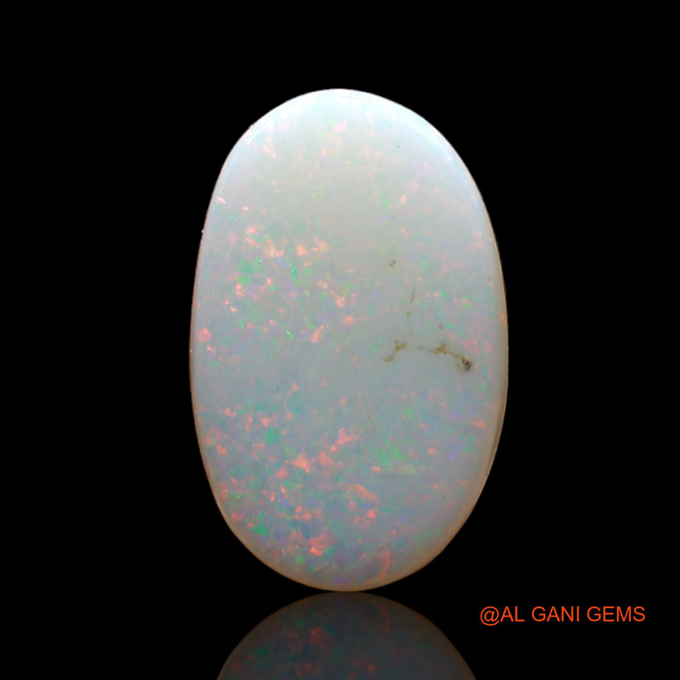 3.00 Cts Natural Australian Fire Opal Oval Cabochon Loose Gemstone For Jewelry 14x9x4 mm AD-107