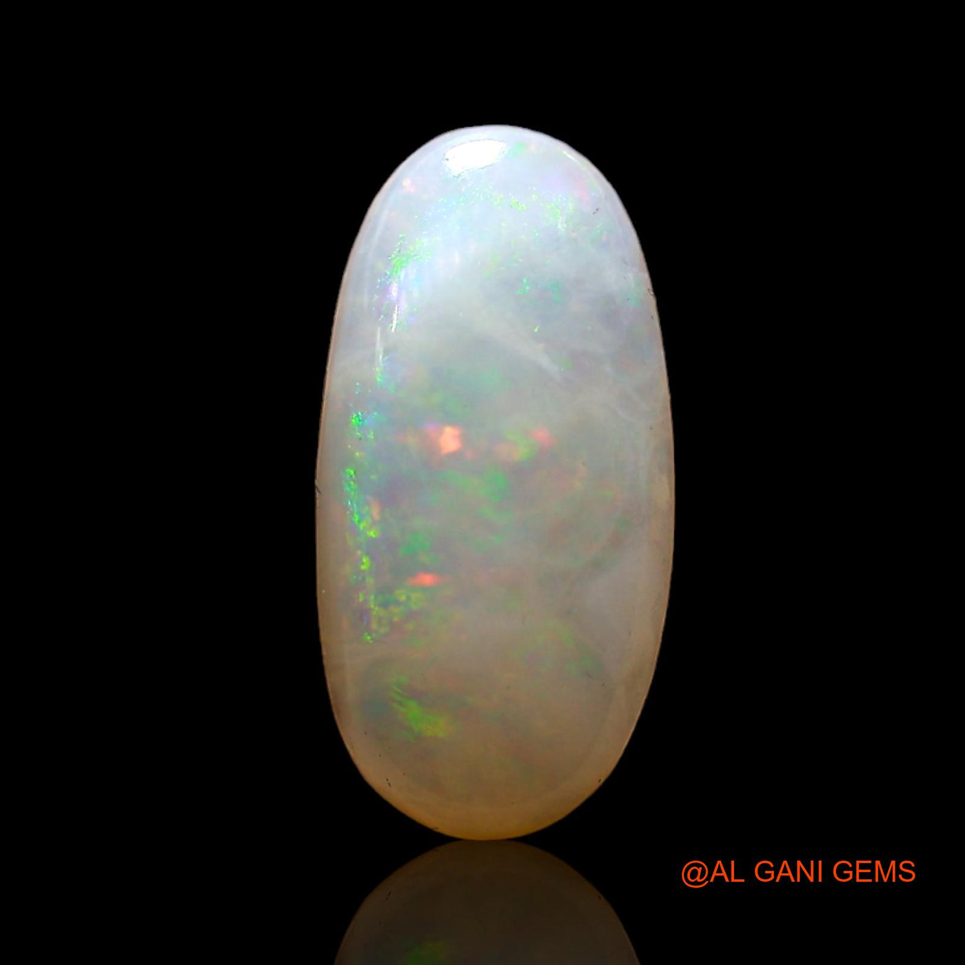 3.00 Cts Natural Australian Fire Opal Loose Gemstone Oval Cabochon 15x7x3 mm AD-108
