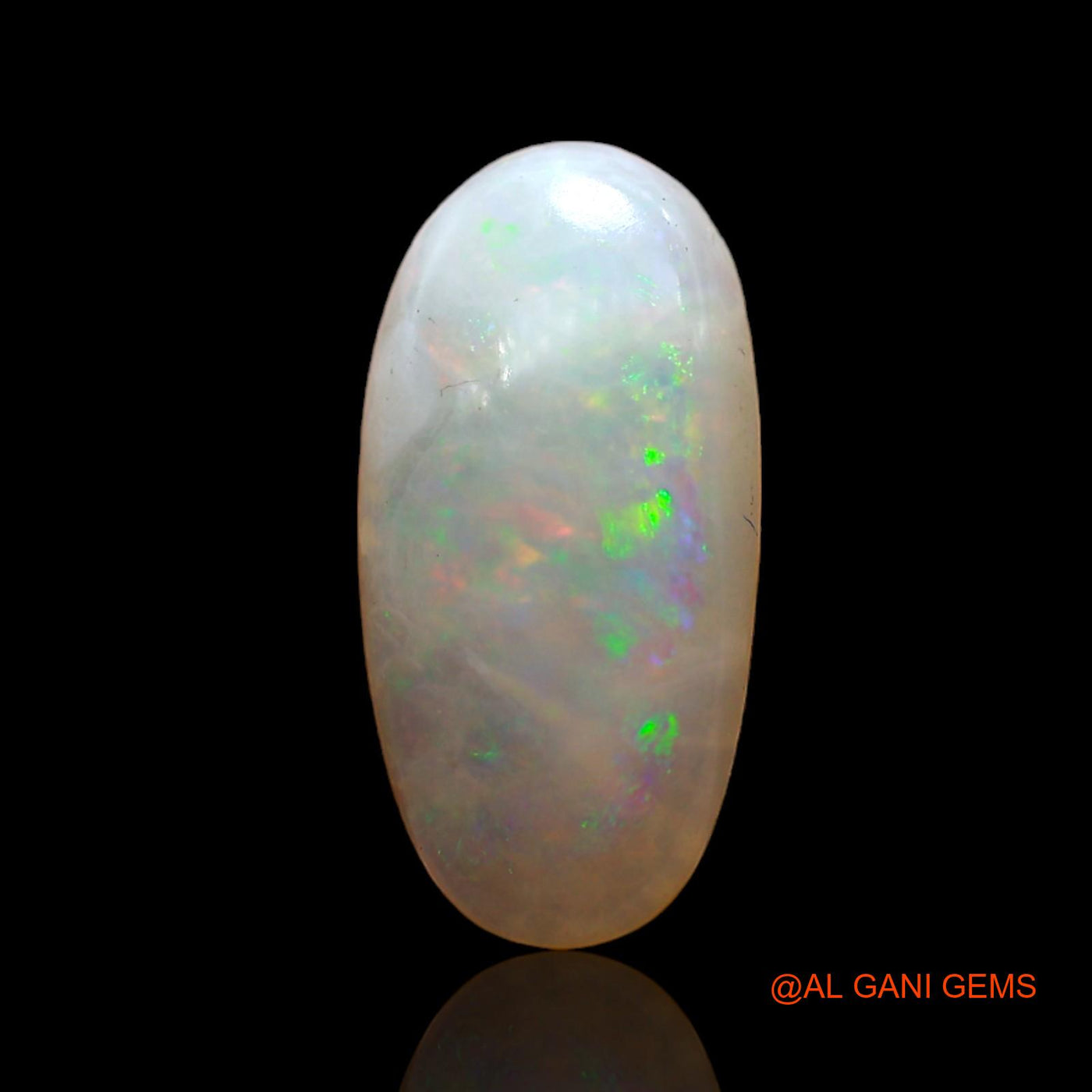 3.00 Cts Natural Australian Fire Opal Loose Gemstone Oval Cabochon 15x7x3 mm AD-108