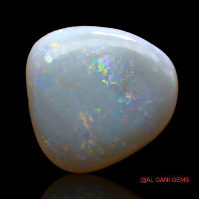 Natural Fire Opal Gemstone 5.00 Cts Loose Fancy Cabochon From Australia 14x14x3 mm AD-10