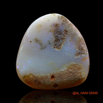 Natural Fire Opal Gemstone 5.00 Cts Loose Fancy Cabochon From Australia 14x14x3 mm AD-10