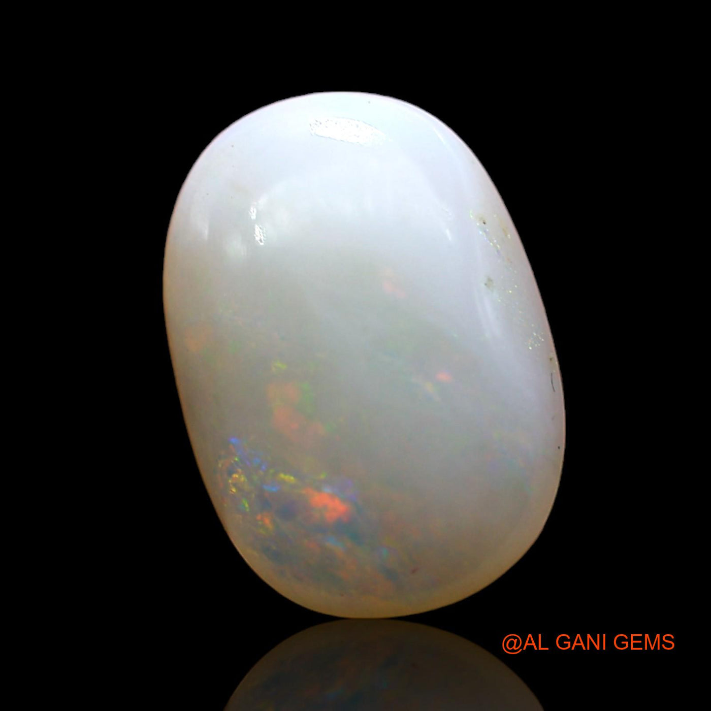 3.00 Cts Natural Australian Fire Opal Loose Gemstone Oval Cabochon 13x9x4 mm AD-110